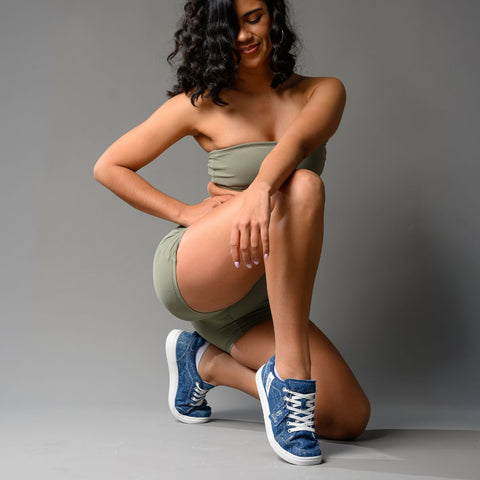 Raw Indigo Dance Sneakers